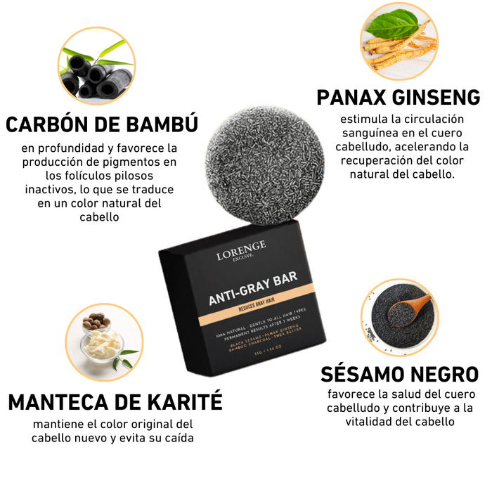 Lorenge — Champú en Barra Anticanas —  LLEVA 3 Y PAGA 2 (Promoción Exclusiva)
